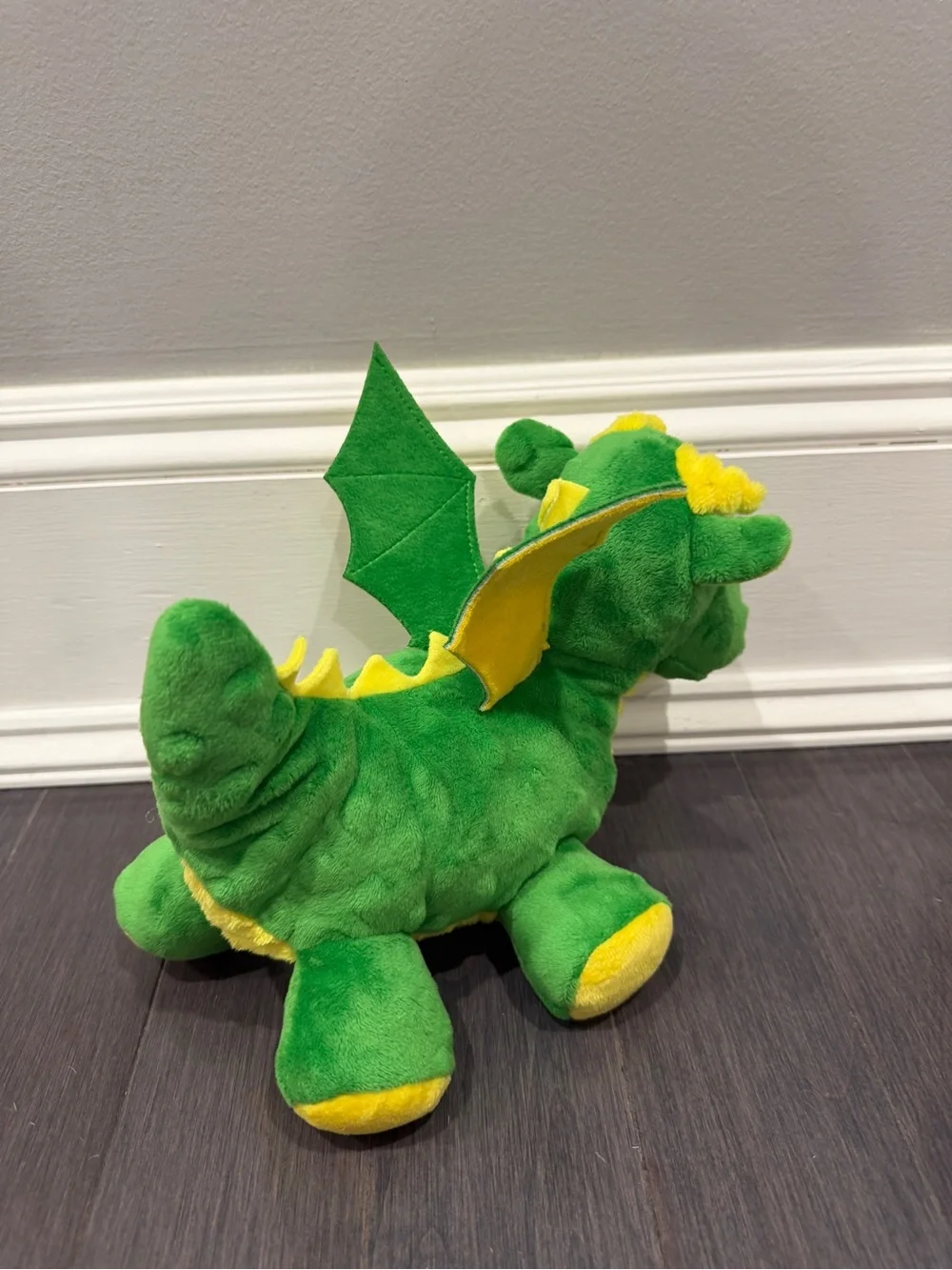 NWOT Green & Yellow Tough Dog Toy Plush Stuffed Animal